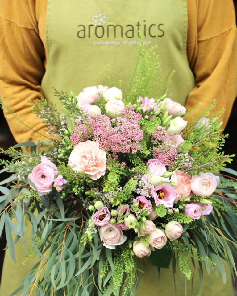 Aromatics embroidered aprons