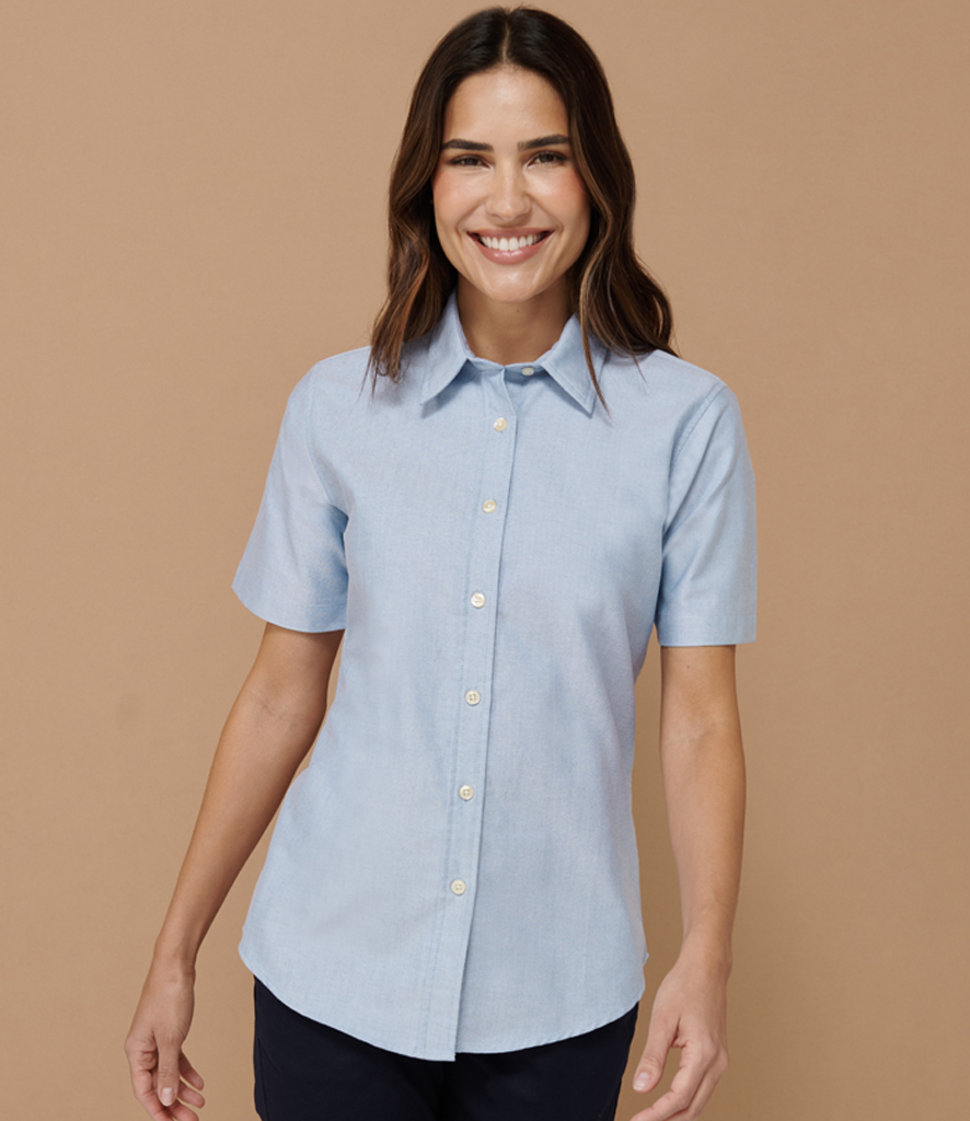 Henbury H516 Ladies Short Sleeve Classic Oxford Shirt