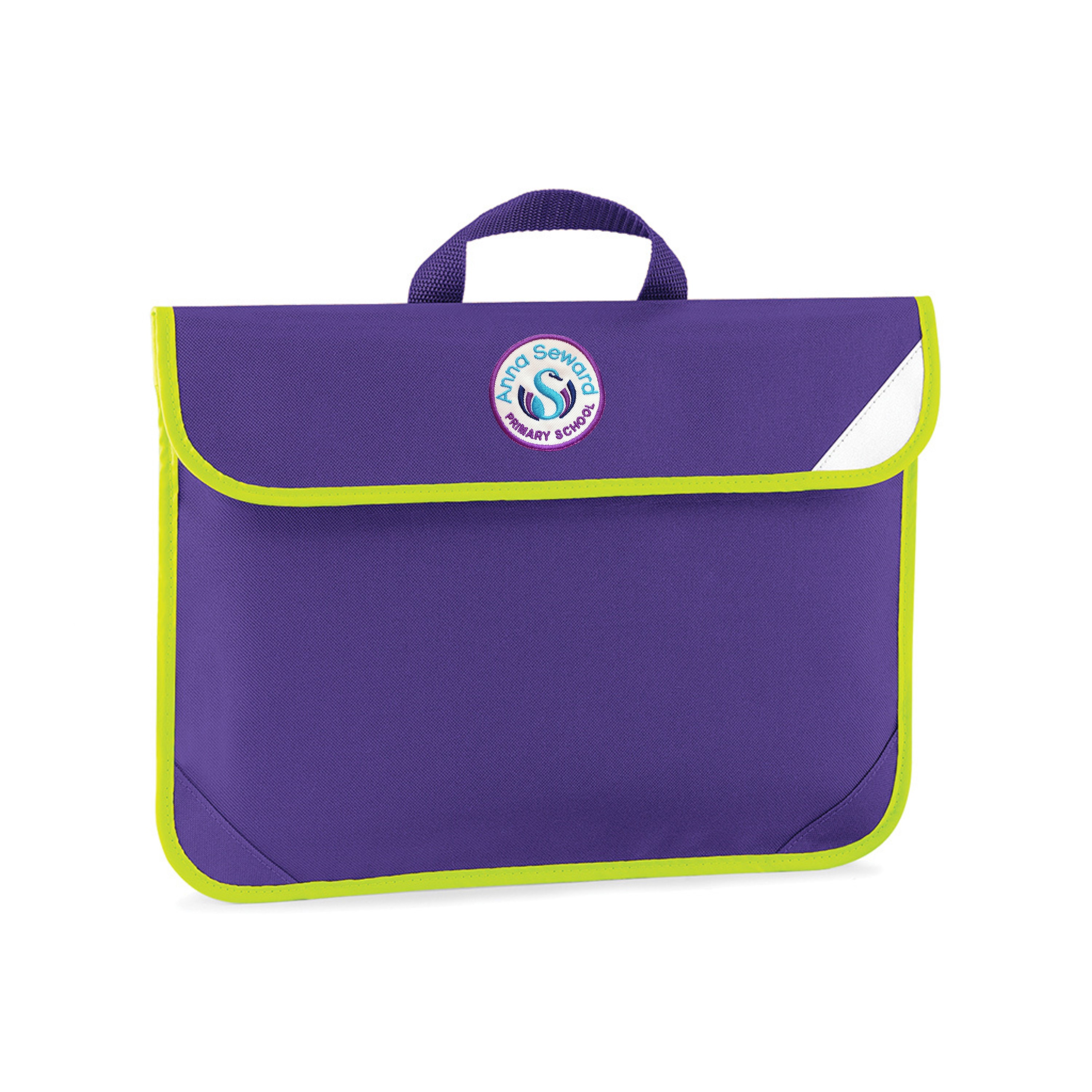 Book bag with hi-vis edging