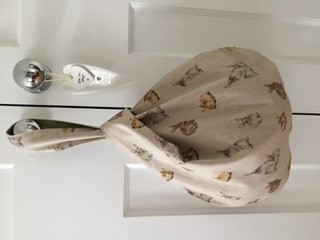 Rabbit print Japanese knot bag